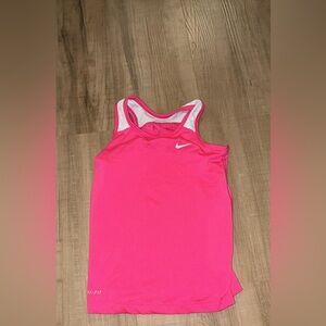 Nike Pink Girls' Racerback Dri-FIT Tank Top